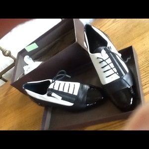 Elie Tahari leather shoes. 37M very Janelle Monae!