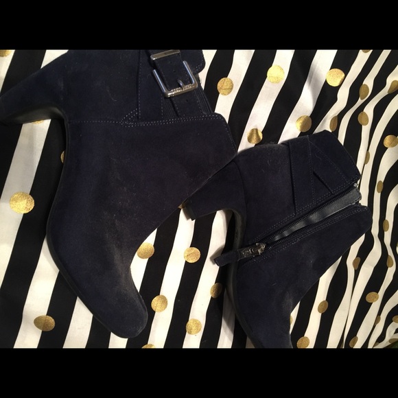 Never worn navy booties!