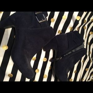 Never worn navy booties!
