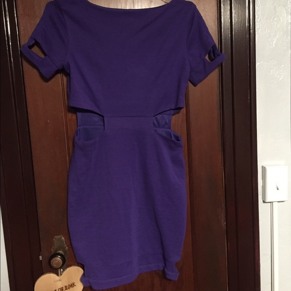 ASOS purple cutout dress - Picture 2 of 3