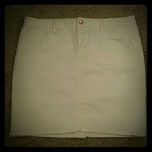 OLD NAVY white denim jean skirt
