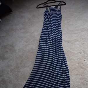 Blue and White Banana Republic Maxi