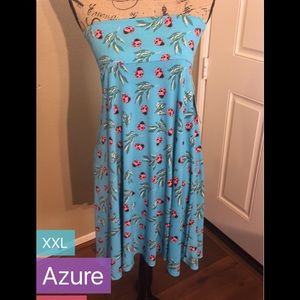 So cute! LuLaRoe Azure Skirt. Teal with lady bugs!