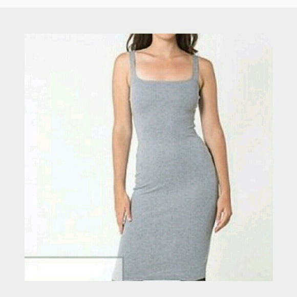 American apparel ponte dress grey