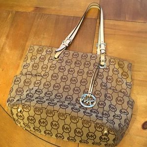 Michael Kors circle logo tote