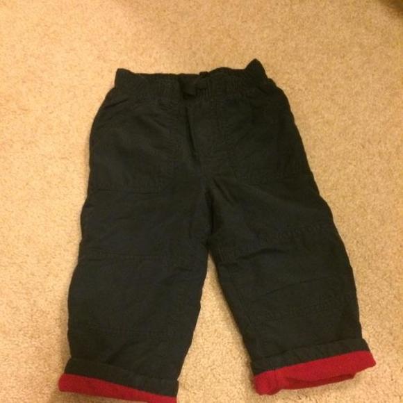 Blue & Red fleece lined pants