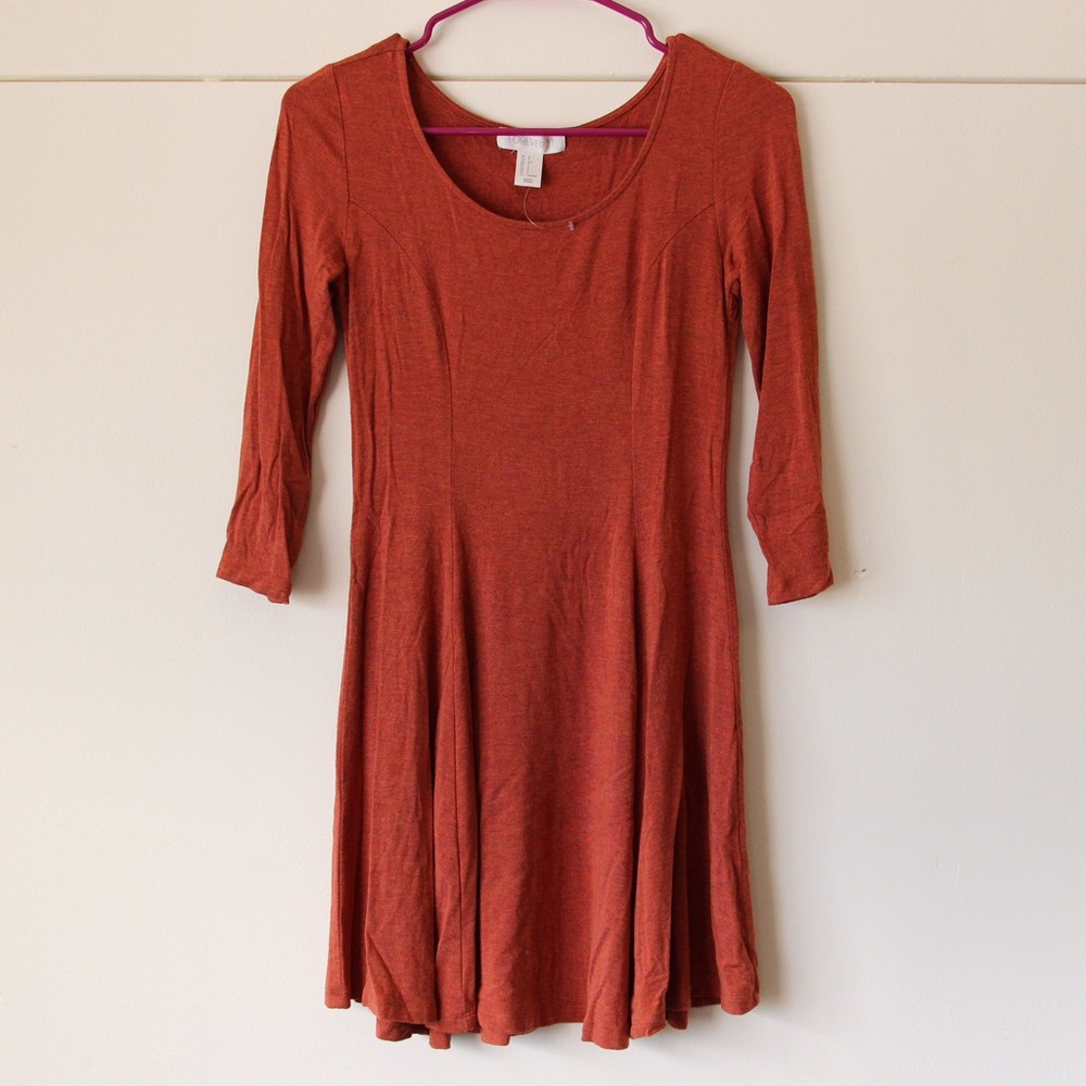 Super cute f21  sleeved skater dress!