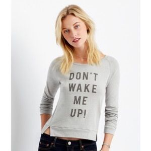 Aeropostale Long Sleeve Don't Wake Me Up Tee