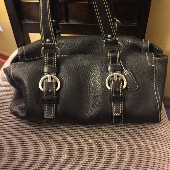 Black Leather Coach Purse