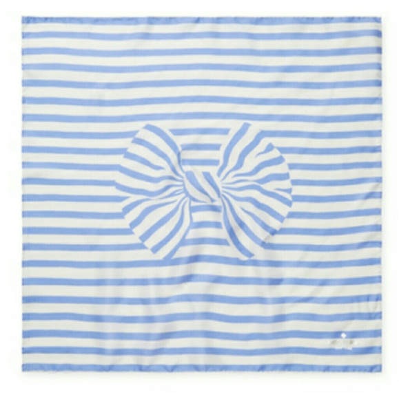 Kate Spade Winter Painterly Strp Square Scarf NWT