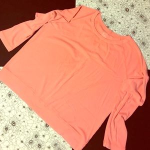 Gap the Bowery super soft peachy coral l/s tee