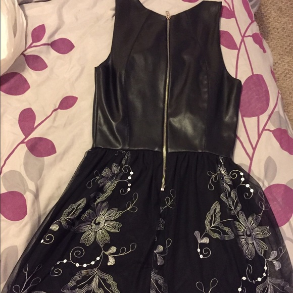 Leather Top Casual Dress☺️ - Picture 3 of 4