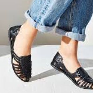 ecoté black huarache sandals