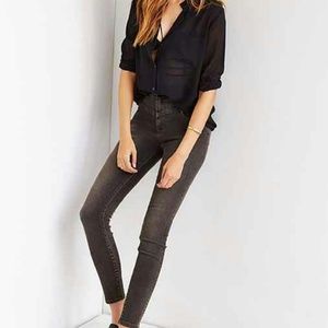 Bdg high rise seam grey jeans 26w 29L