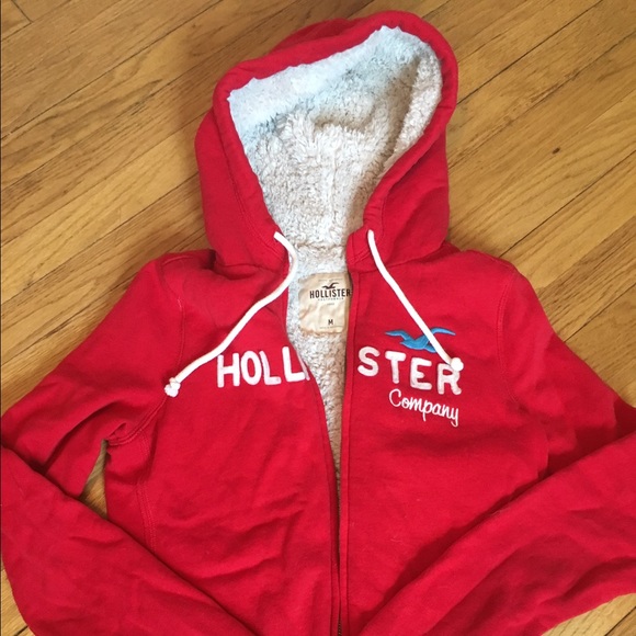 Hollister fleece-lined hoodie