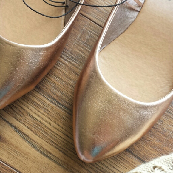 Wet Seal Shoes - Rose gold/champagne flats Wet Seal Shoes - Rose gold/champagne flats