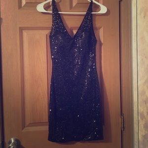 SEQUIN BLACK JCPENNY NIGHT OUT DRESS