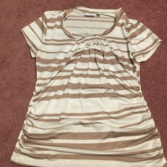 New York and Co Striped Blouse