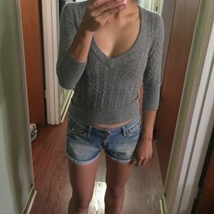 Abercrombie and Fitch 3/4 sleeve sweater