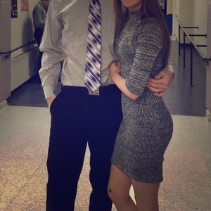 GREY RUE 21 SWEATER DRESS