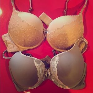Two Victoria Secret Perfect Shape 38C Bras