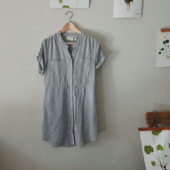 SOLD Anthropologie denim shirt dress