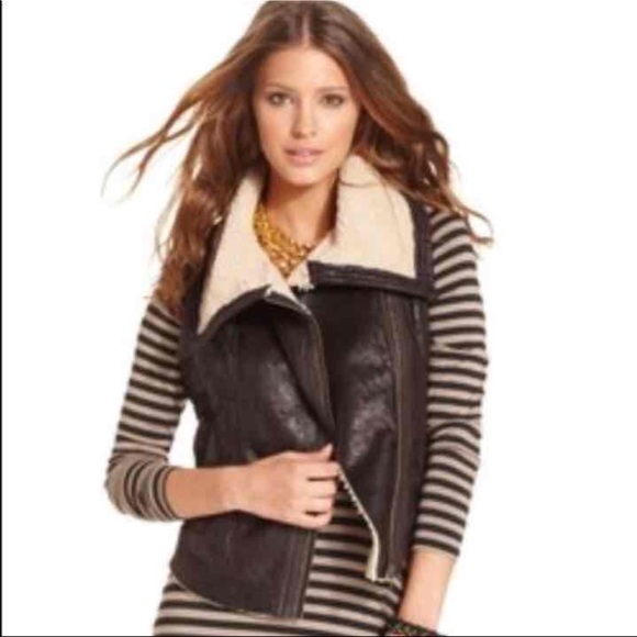 Bar III Shearling Vest