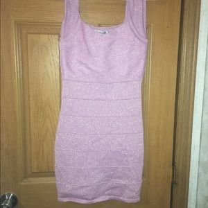 GLITTER PINK FOREVER 21 DRESS