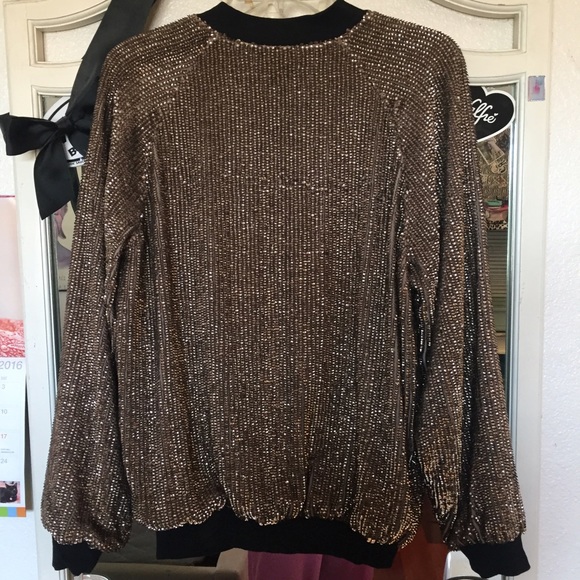 🚫Sold🚫 Sequin Bomber Jacket - Picture 4 of 4