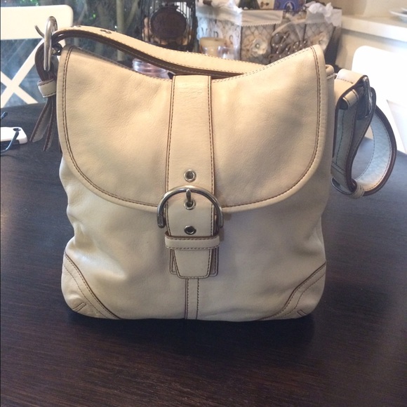 Coach purse, ivory