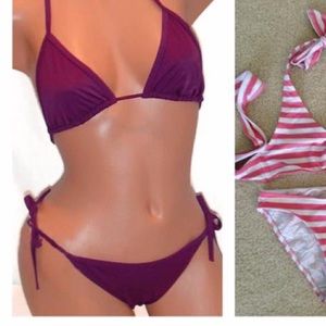 Purple Victoria's Secret string bikini
