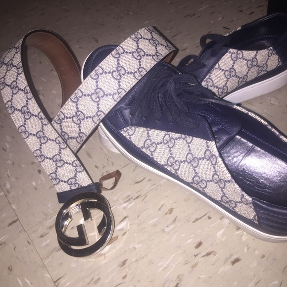 Gucci Other - Gucci belt and Gucci sneakers.