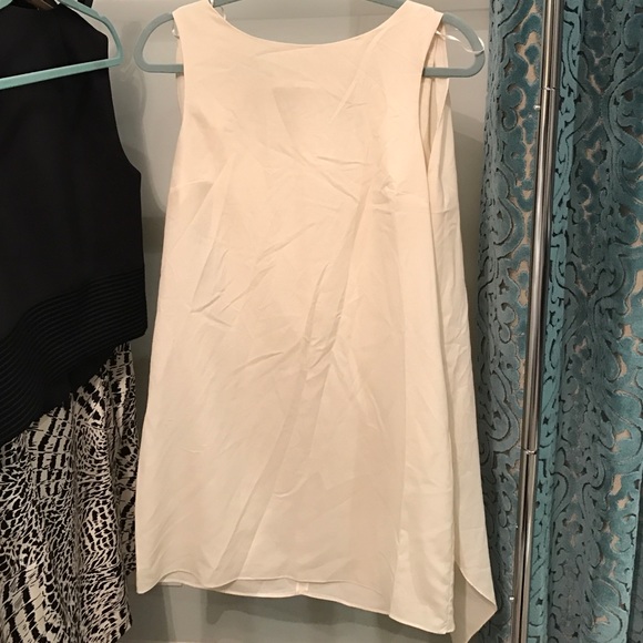 Topshop Off White Cap Back Dress