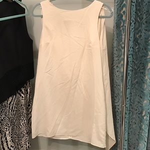 Topshop Off White Cap Back Dress