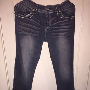 Dark denim jeans