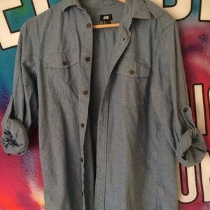 Denim button up