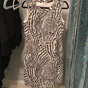 Elie Tahari printed shift dress.