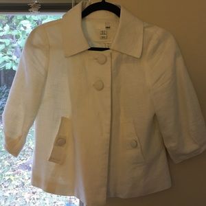 White linen blazer