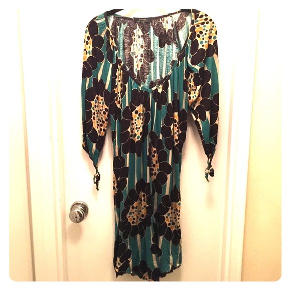 T-bags Los Angeles boho dress with velvet belt
