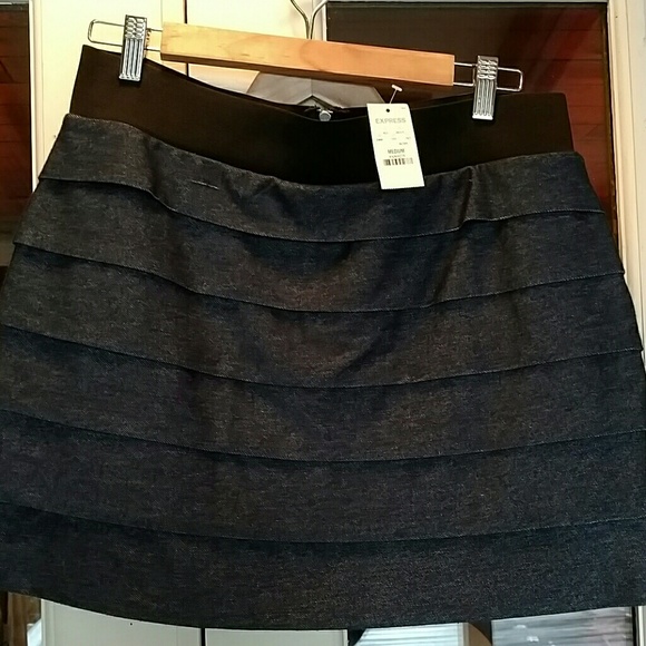NWT Express Medium Denim Mini Skirt