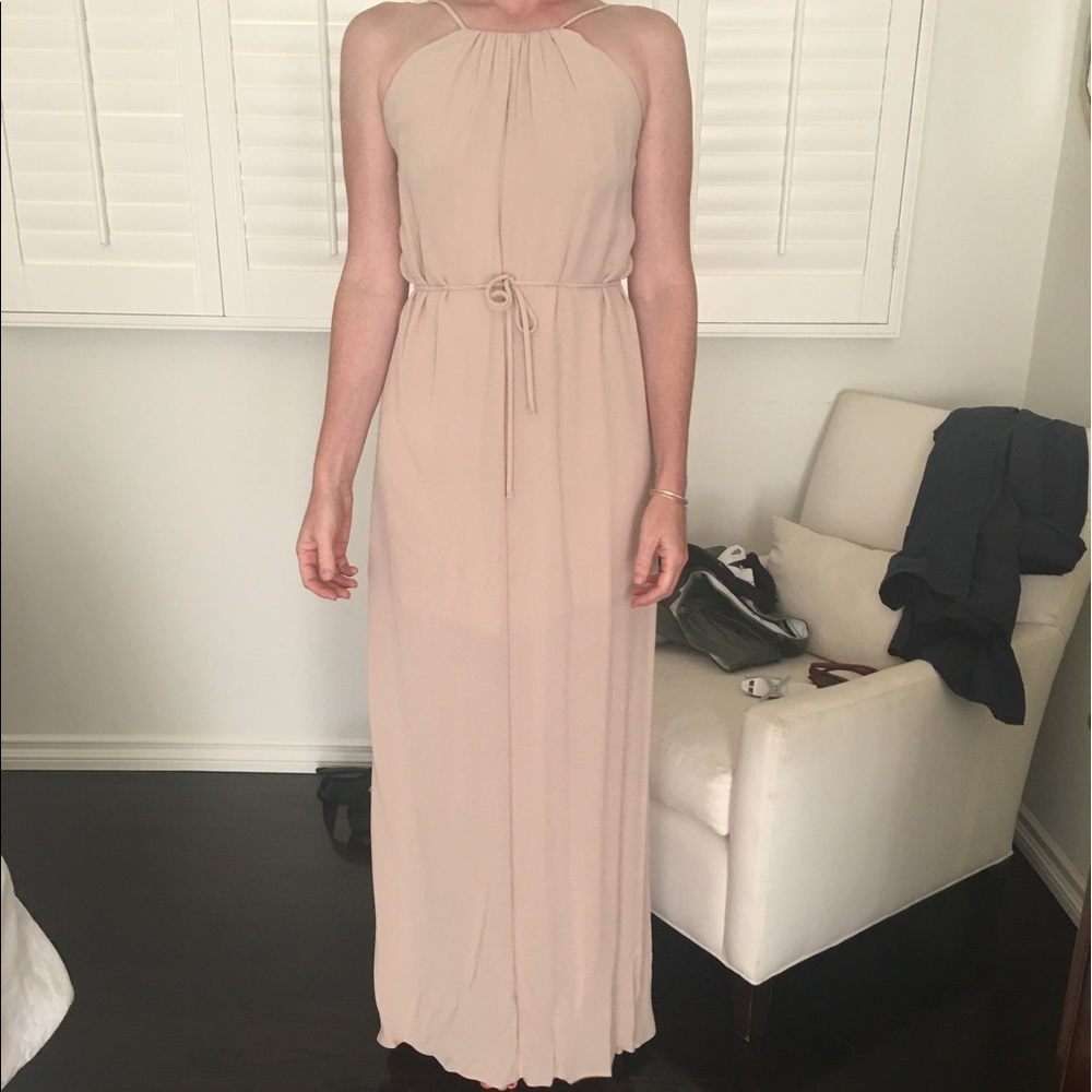 Long Reformation halter dress