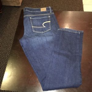 American Eagle AE denim skinny jeans sz 10