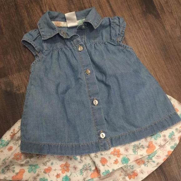 Carters adorable denim lightweight shirt!! 6 months