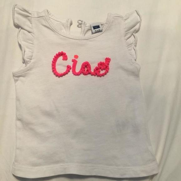 Janie and Jack Ciao Shirt! 6-12 months