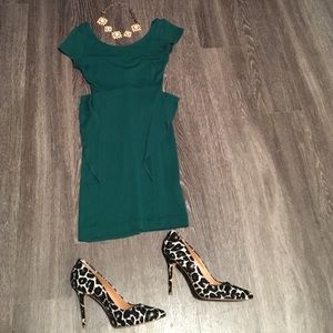 Versatile forest green dress