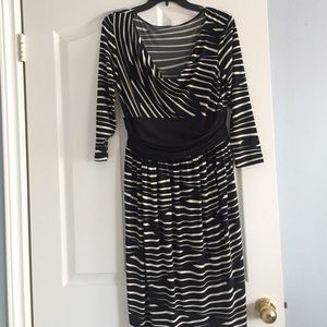 Black and white dress