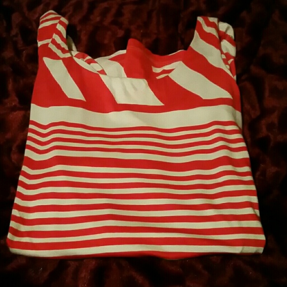 Bebe reddish-orange/cream bodycon dress. Size s - Picture 2 of 4