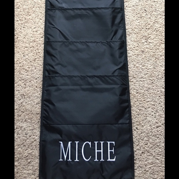 Miche closet organizer, purse straps and pockettes