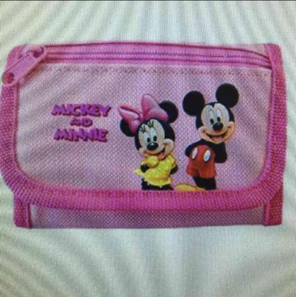 Mickey and Minnie trifold wallet new with tag