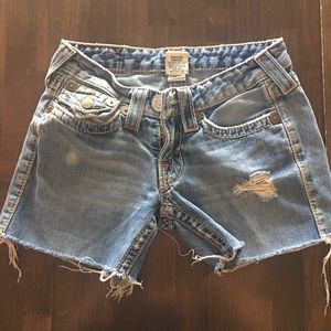 True Religion Cutoff Jean Short